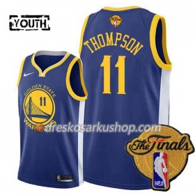 Dječji NBA Dres Golden State Warriors Klay Thompson 11 2018 NBA Finals Patch Nike Plava Swingman